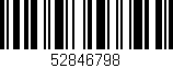 Código de barras (EAN, GTIN, SKU, ISBN): '52846798'