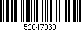 Código de barras (EAN, GTIN, SKU, ISBN): '52847063'