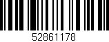 Código de barras (EAN, GTIN, SKU, ISBN): '52861178'