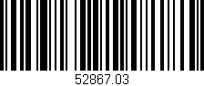 Código de barras (EAN, GTIN, SKU, ISBN): '52867.03'