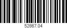 Código de barras (EAN, GTIN, SKU, ISBN): '52867.04'