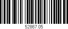 Código de barras (EAN, GTIN, SKU, ISBN): '52867.05'