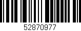 Código de barras (EAN, GTIN, SKU, ISBN): '52870977'