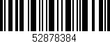 Código de barras (EAN, GTIN, SKU, ISBN): '52878384'