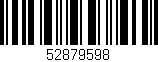 Código de barras (EAN, GTIN, SKU, ISBN): '52879598'