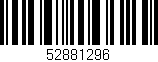 Código de barras (EAN, GTIN, SKU, ISBN): '52881296'