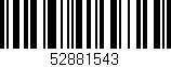 Código de barras (EAN, GTIN, SKU, ISBN): '52881543'