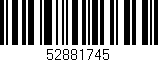 Código de barras (EAN, GTIN, SKU, ISBN): '52881745'
