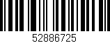 Código de barras (EAN, GTIN, SKU, ISBN): '52886725'