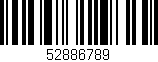 Código de barras (EAN, GTIN, SKU, ISBN): '52886789'