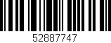 Código de barras (EAN, GTIN, SKU, ISBN): '52887747'