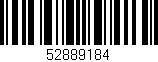 Código de barras (EAN, GTIN, SKU, ISBN): '52889184'