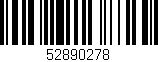 Código de barras (EAN, GTIN, SKU, ISBN): '52890278'