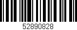 Código de barras (EAN, GTIN, SKU, ISBN): '52890828'