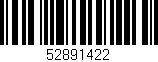 Código de barras (EAN, GTIN, SKU, ISBN): '52891422'