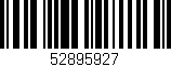 Código de barras (EAN, GTIN, SKU, ISBN): '52895927'