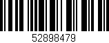 Código de barras (EAN, GTIN, SKU, ISBN): '52898479'