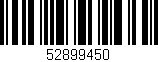 Código de barras (EAN, GTIN, SKU, ISBN): '52899450'