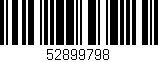 Código de barras (EAN, GTIN, SKU, ISBN): '52899798'