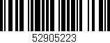 Código de barras (EAN, GTIN, SKU, ISBN): '52905223'