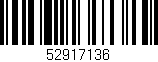 Código de barras (EAN, GTIN, SKU, ISBN): '52917136'