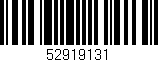 Código de barras (EAN, GTIN, SKU, ISBN): '52919131'