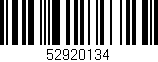 Código de barras (EAN, GTIN, SKU, ISBN): '52920134'