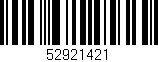 Código de barras (EAN, GTIN, SKU, ISBN): '52921421'