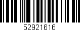 Código de barras (EAN, GTIN, SKU, ISBN): '52921616'