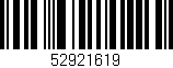Código de barras (EAN, GTIN, SKU, ISBN): '52921619'