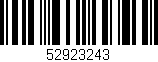 Código de barras (EAN, GTIN, SKU, ISBN): '52923243'