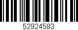 Código de barras (EAN, GTIN, SKU, ISBN): '52924583'
