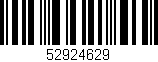 Código de barras (EAN, GTIN, SKU, ISBN): '52924629'