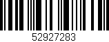 Código de barras (EAN, GTIN, SKU, ISBN): '52927283'