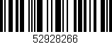 Código de barras (EAN, GTIN, SKU, ISBN): '52928266'