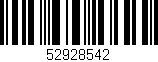 Código de barras (EAN, GTIN, SKU, ISBN): '52928542'