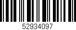 Código de barras (EAN, GTIN, SKU, ISBN): '52934097'