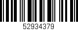 Código de barras (EAN, GTIN, SKU, ISBN): '52934379'