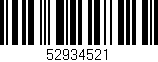 Código de barras (EAN, GTIN, SKU, ISBN): '52934521'