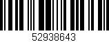 Código de barras (EAN, GTIN, SKU, ISBN): '52938643'