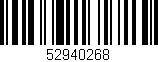Código de barras (EAN, GTIN, SKU, ISBN): '52940268'