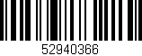 Código de barras (EAN, GTIN, SKU, ISBN): '52940366'
