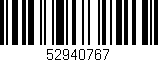 Código de barras (EAN, GTIN, SKU, ISBN): '52940767'