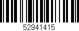 Código de barras (EAN, GTIN, SKU, ISBN): '52941415'