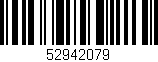 Código de barras (EAN, GTIN, SKU, ISBN): '52942079'
