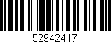Código de barras (EAN, GTIN, SKU, ISBN): '52942417'