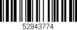 Código de barras (EAN, GTIN, SKU, ISBN): '52943774'