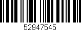 Código de barras (EAN, GTIN, SKU, ISBN): '52947545'