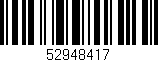Código de barras (EAN, GTIN, SKU, ISBN): '52948417'