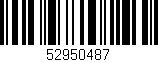 Código de barras (EAN, GTIN, SKU, ISBN): '52950487'